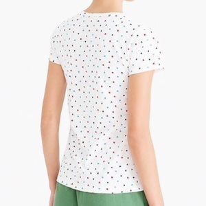J. Crew Tops - J.Crew Allover Hearts Tee NWT J. Crew Tops - J.Crew Allover Hearts Tee NWT